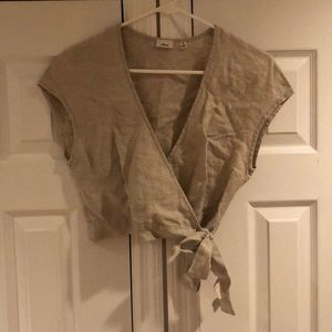 Beautiful Wilfred Cropped Blouse (Aritzia)